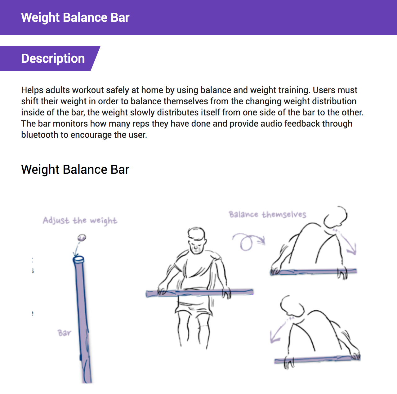 Weight Balance Bar